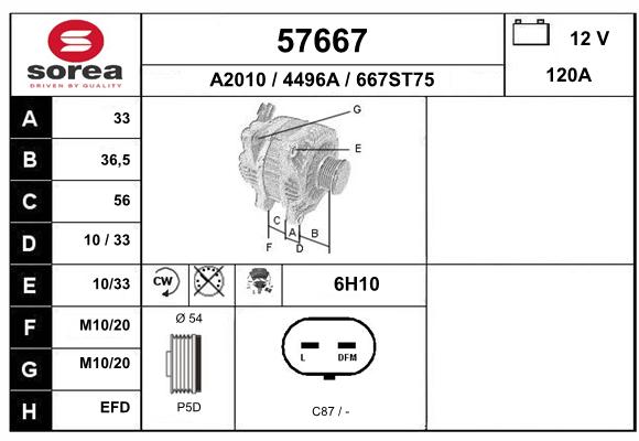 Alternateur SEEAC 4496A