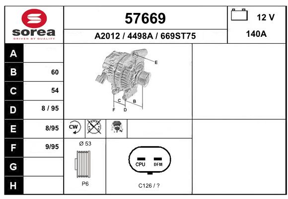 Alternateur SEEAC 4498A