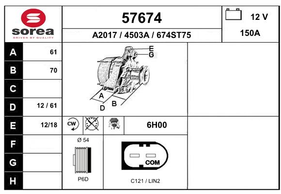 Alternateur SEEAC 4503A