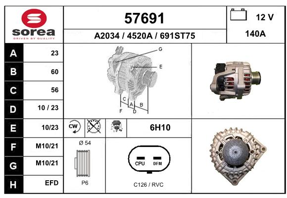 Alternateur SEEAC 4520A