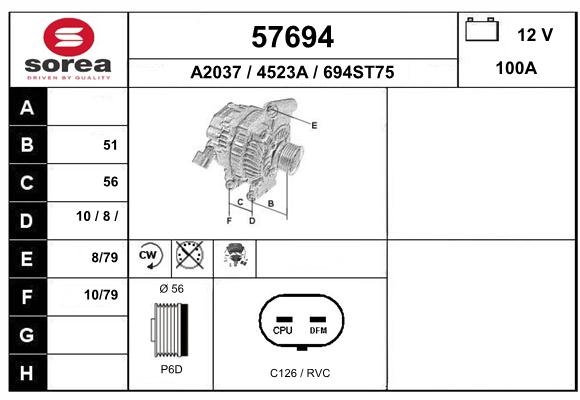 Alternateur SEEAC 4523A