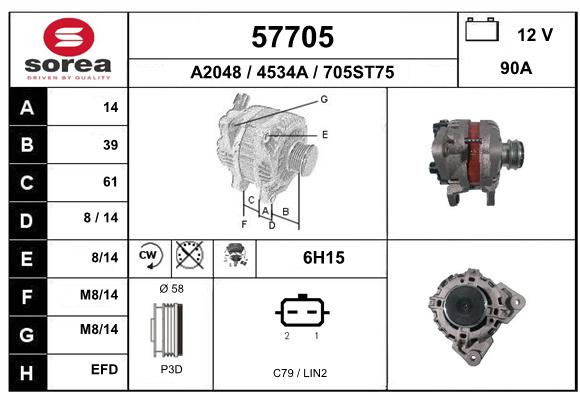 Alternateur SEEAC 4534A