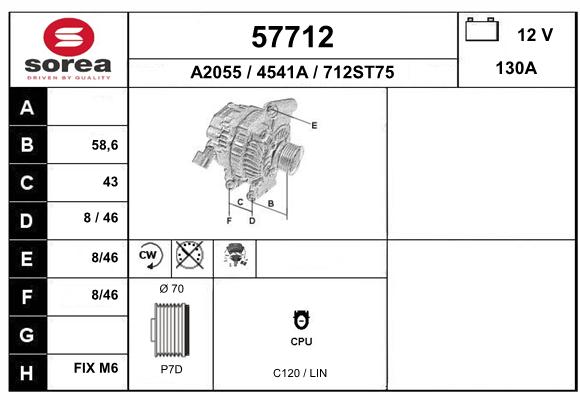 Alternateur SEEAC 4541A