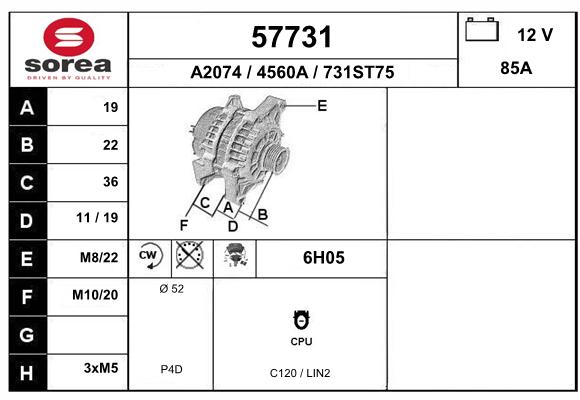 Alternateur SEEAC 4560A