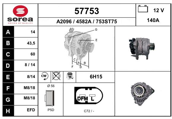 Alternateur SEEAC 4582A