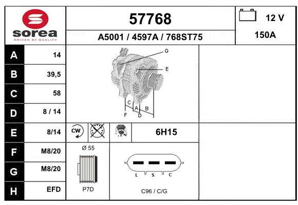 Alternateur SEEAC 4597A