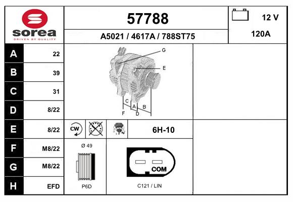 Alternateur SEEAC 4617A