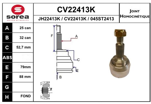 Tête de cardan SEEAC CV22413K