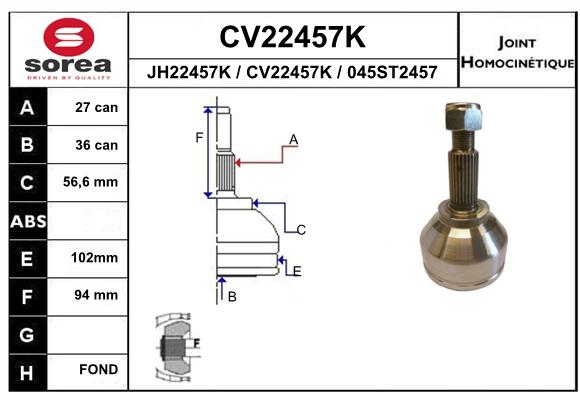 Tête de cardan SEEAC CV22457K