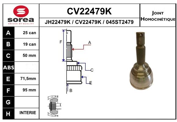 Tête de cardan SEEAC CV22479K