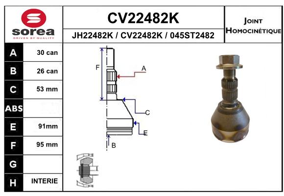 Tête de cardan SEEAC CV22482K