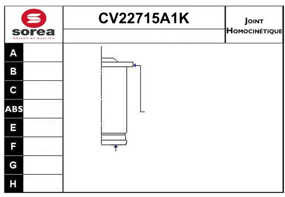 Tête de cardan SEEAC CV22715A1K