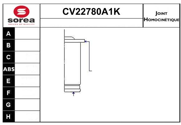 Tête de cardan SEEAC CV22780A1K