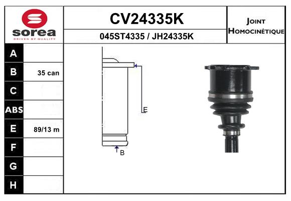 Tête de cardan SEEAC CV24335K