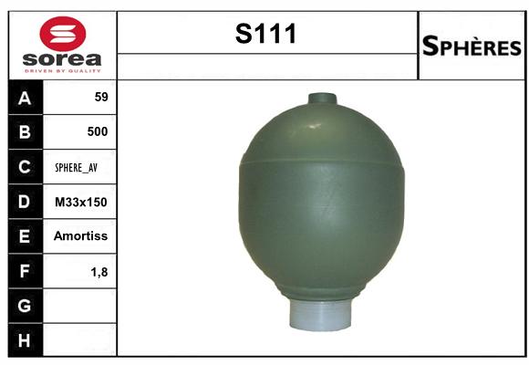 Lot de 2 sphères de suspension SEEAC SC119-N