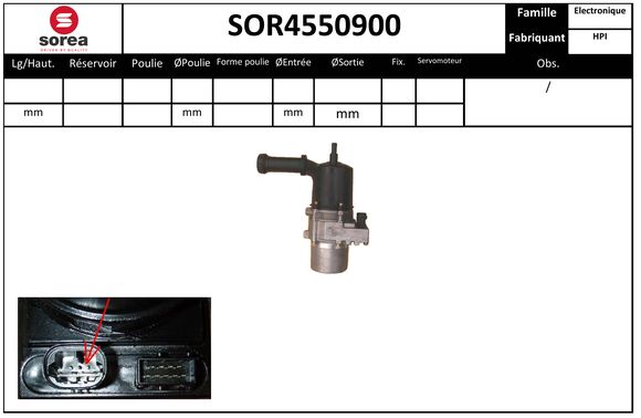 Pompe de direction assistée SEEAC SOR4550900