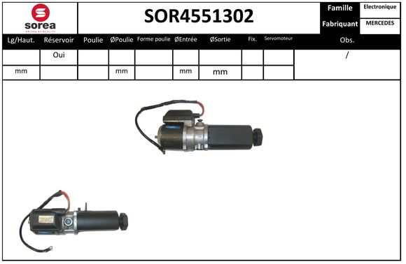Pompe de direction assistée SEEAC SOR4551302