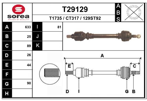 Transmission (Cardan) SEEAC CT317