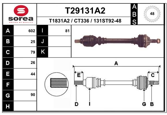 Transmission (Cardan) SEEAC CT336