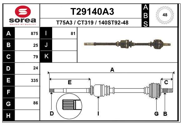 Transmission (Cardan) SEEAC CT319