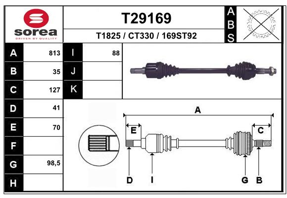 Transmission (Cardan) SEEAC CT330