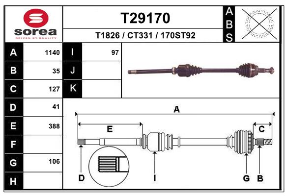 Transmission (Cardan) SEEAC CT331