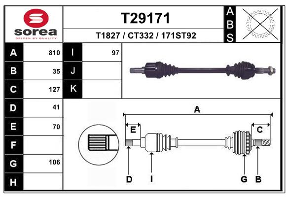 Transmission (Cardan) SEEAC CT332