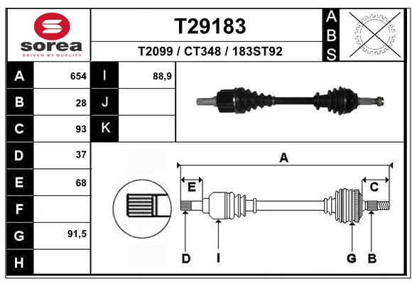 Transmission (Cardan) SEEAC CT348