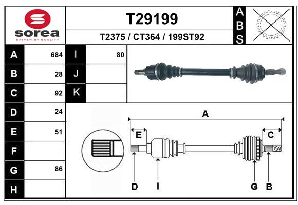 Transmission (Cardan) SEEAC CT364