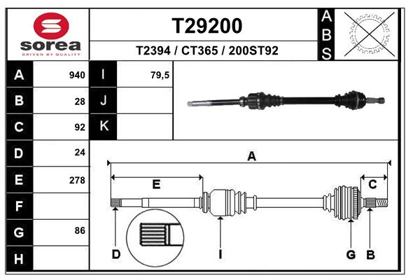 Transmission (Cardan) SEEAC CT365