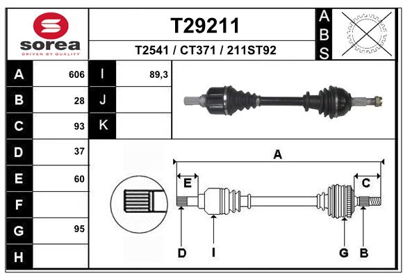 Transmission (Cardan) SEEAC CT371