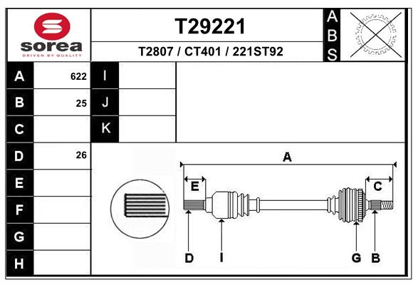 Transmission (Cardan) SEEAC CT401