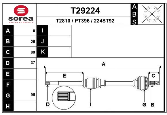 Transmission (Cardan) SEEAC PT396