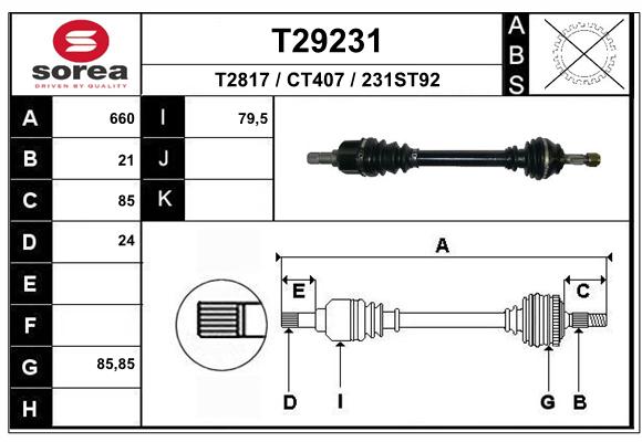 Transmission (Cardan) SEEAC CT407