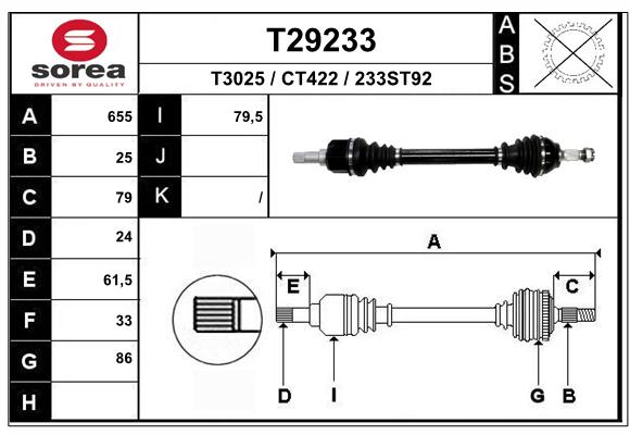 Transmission (Cardan) SEEAC CT422