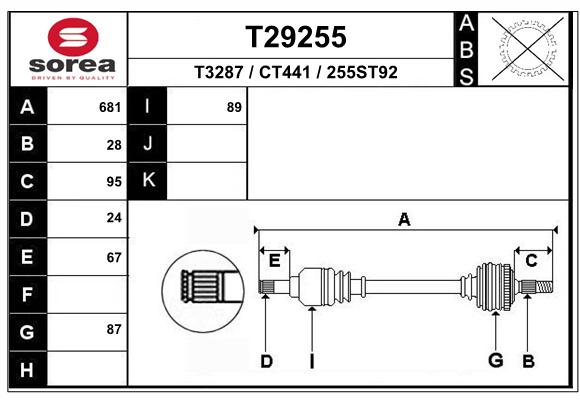 Transmission (Cardan) SEEAC CT441