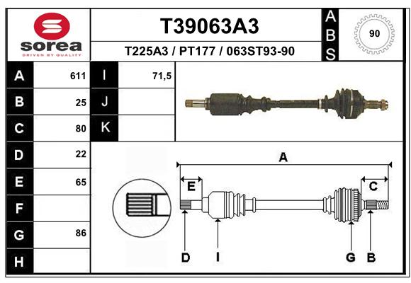 Transmission (Cardan) SEEAC PT177