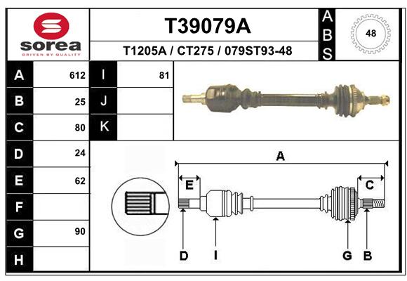 Transmission (Cardan) SEEAC CT275