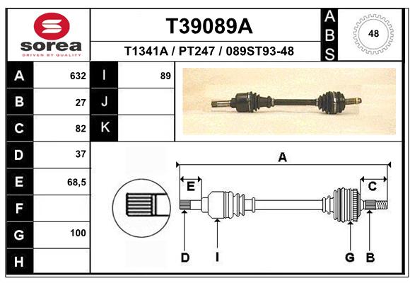 Transmission (Cardan) SEEAC PT247