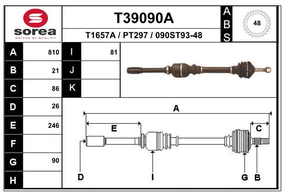 Transmission (Cardan) SEEAC PT297