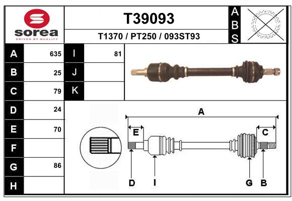 Transmission (Cardan) SEEAC PT250