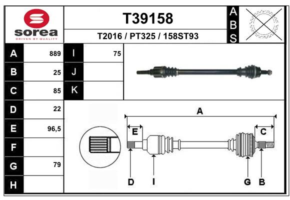 Transmission (Cardan) SEEAC PT325