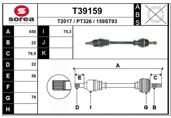 Transmission (Cardan) SEEAC PT326