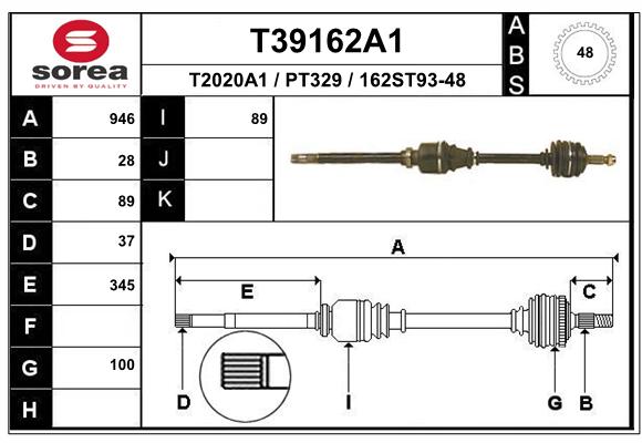 Transmission (Cardan) SEEAC PT329