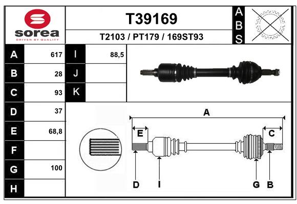 Transmission (Cardan) SEEAC PT179