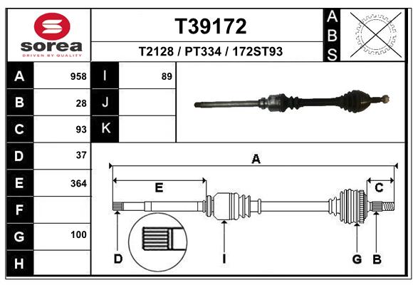 Transmission (Cardan) SEEAC PT334