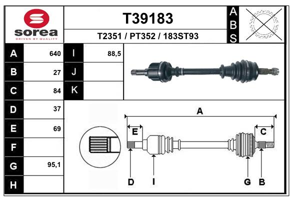 Transmission (Cardan) SEEAC PT352