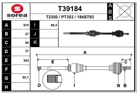 Transmission (Cardan) SEEAC PT353