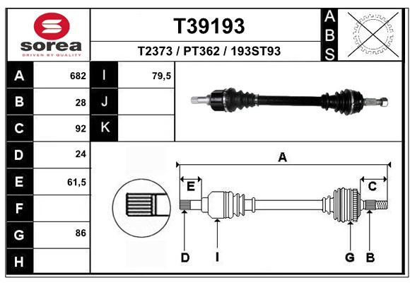 Transmission (Cardan) SEEAC PT362