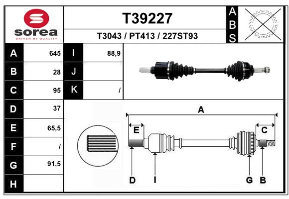 Transmission (Cardan) SEEAC PT413